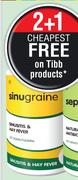 Tibb Sinugraine-60 Tablets Each 