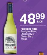 Porcupine Ridge Sauvignon Blanc, Chardonnay Or Chenin Blanc-750ml Each