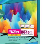 Hisense 75" (190cm) Premium UHD Smart TV 75A6GS