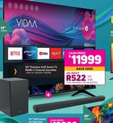 Hisense 65" (165cm) Premium UHD Smart TV Plus 2.1 Channel Soundbar