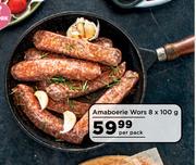 Amaboerie Wors-8 x 100g Per Pack