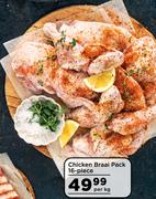 Chicken Braai Pack 16 Piece-Per Kg