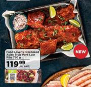 Food Lover's Precooked Asian Style Pork Loin Ribs-750g Per Pack