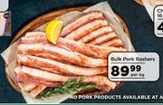 Bulk Pork Rashers-Per Kg