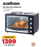 Salton 30L Mini Oven 2 Plate SF
