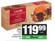 Spar Frozen Pies Or Sausage Rolls-6s