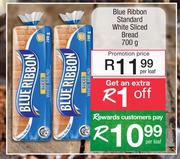 Blue Ribbon Standard White Sliced Bread-700g Per Loaf