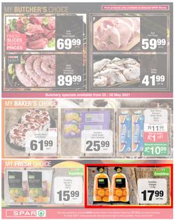SPAR COUNTRY EASTERN CAPE : My Spar (25 May - 6 June 2021) Valid in Amahlathi, Bedford, Buffalo Flats, Cala, Centane, Idutywa, Kwa-Fetting, Komga, Lady Frere, Nemato, Ugie, Willowvale, page 5