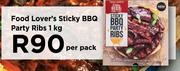 Food Lover's Sticky BBQ Party Ribs-1Kg Per Pack