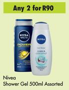 Nivea Shower Gel Assorted-For 2 x 500ml