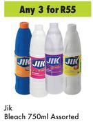 Jik Bleach Assorted-For 3 x 750ml