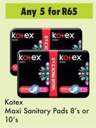 Kotex Maxi Sanitary Pads-For Any 5 x 8's Or 10's