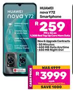 Huawei Nova Y72 Smartphone-On 1.3GB Red Top Up Core More Data