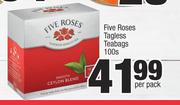 Five Roses Tagless Teabags-100's Per Pack