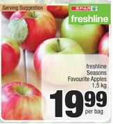 Spar Freshline Seasons Favourite Apples-1.5 Bag Per Bag