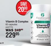 Food Grown Vitamin B Complex-60 Capsules
