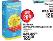 Bio-Strath Daily Nutrirional Supplement-100 Tablets