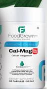 Food Grown Cal-Mag Calcium + Magnesium-60 Capsules