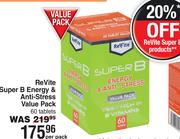 ReVite Super B Energy & Anti-Stress Value Pack-60 Tablets Per Pack
