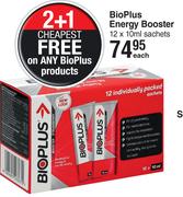 BioPlus Energy Booster-12 x 10ml Sachets Each
