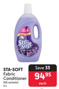 Sta Soft Fabric Conditioner (All Variants)-4L Each