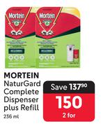 Mortein NaturGard Complete Dispenser Plus Refill-For 2 x 236ml