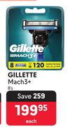 Gillette Mach 3+-8's