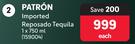 Patron Imported Reposado Tequila-750ml Each
