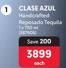 Clase Azul Handcrafted Reposado Tequila-750ml Each