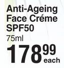 Techni Block Anti Ageing Face Creme SPF50-75ml Each