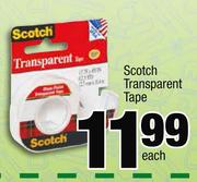 Scotch Transparent Tape-Each