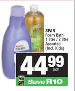 Spar Foam Bath Assorted-1L/2L