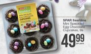 Spar Freshline Mini Speckled Egg Chocolate Cupcakes-9s Per Pack