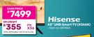 Hisense 43"(109cm) UHD Smart TV 43A6K