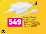 Gamma Travel Adapter 15W