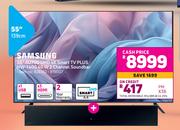 Samsung 55"(139cm) AU700 UHD 4K Smart TV Plus HW-T400 40W 2 Channel Soundbar