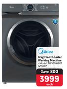 Midea 6Kg Front Loader Washing Machine MF100W60T-Each