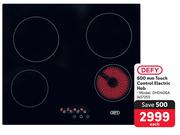 Defy 600mm Touch Control Electric Hob DHD406A-Each