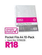 Simple Choice Pocket File A4 10 Pack