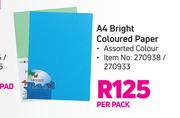 A4 Bright Cloured Paper-Per Pack
