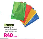 Kenzel Book Bag A4-Each