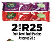 Fruit Bowl Fruit Peelers Assorted-2 x 20g