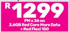 2 x Apple iPhone 14 Smartphone-On 2.6GB Red Core More Data + Red Flexi 150