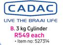 CADAC  3Kg Cylinder