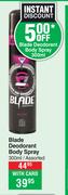 Blade Deodorant Body Spray Assorted-300ml 