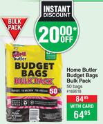 Home Butler Budget Bags Bulk Pack 169518-50 Bags