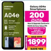 Samsung Galaxy A04e Smartphone-On Red Flexi 200