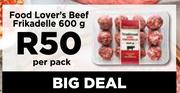 Food Lover's Beef Frikadelle-600g Per Pack