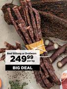 Beef Biltong Or Droewors-Per Kg