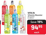 Vita 24 Vitamin Booster (All Variants)-6 x 500ml